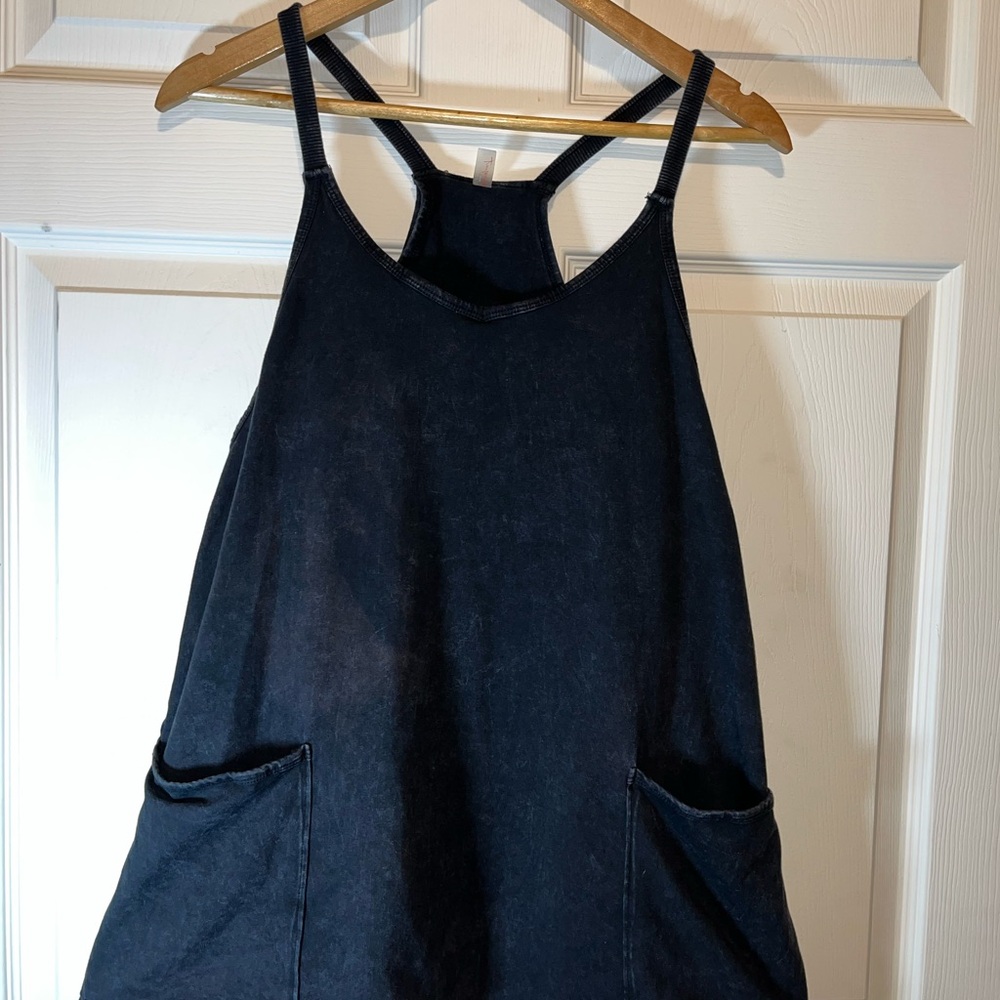 Free People Dark Denim Jumpsuit